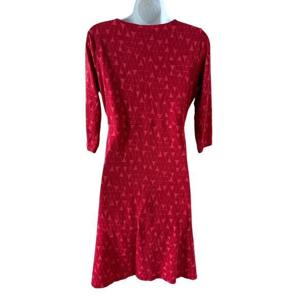 Toad & Co Rosalinda Cranberry Dress Womens Size Small - Picture 2 of 5